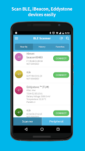 BLE Scanner (Connect & Notify) Screenshot