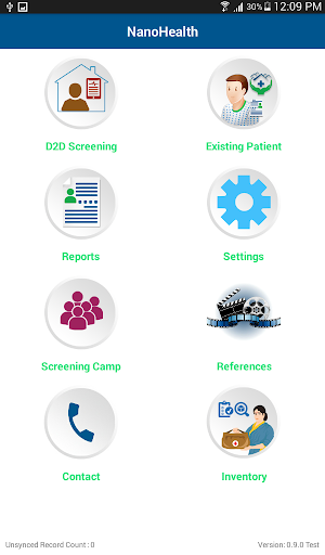 Android application Health Provider screenshort