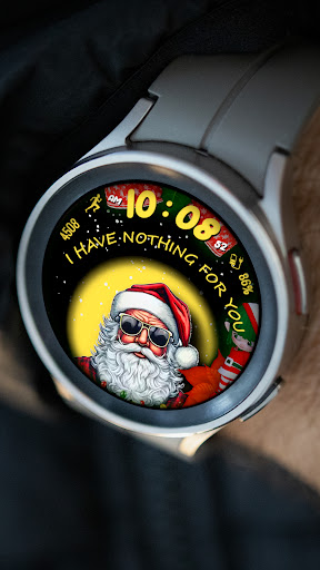 Angry Santa Color Watchface