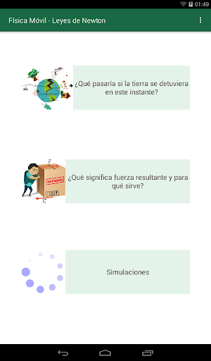 Física móvil - Leyes de Newton Screen 3