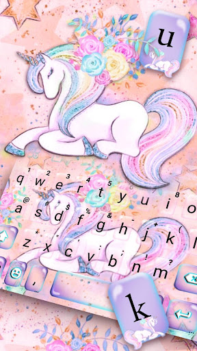 Floral Unicorn Theme Screen 2