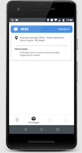 Android application Sr. Delivery - Entregador screenshort