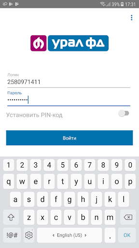 Android application UralFD Mobile screenshort