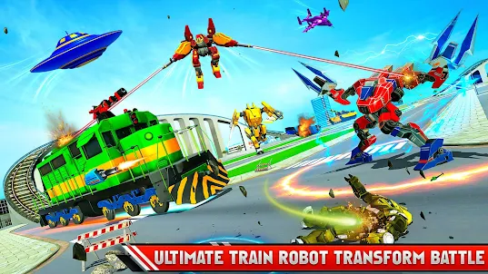 Train Robot Car Transform Game