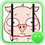 Stickey Funny Naughty Pig icon
