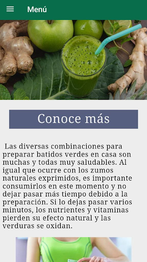 Recetas de batidos verdes