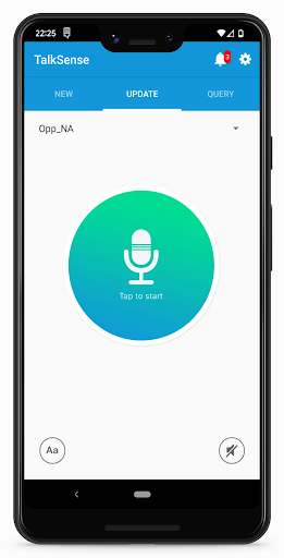Android application TalkSense screenshort