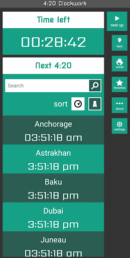 Android application 420 Clockwork screenshort