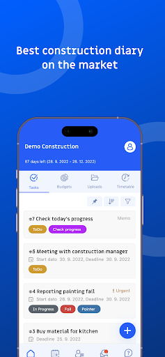 Android application Imposio - Construction Manager screenshort