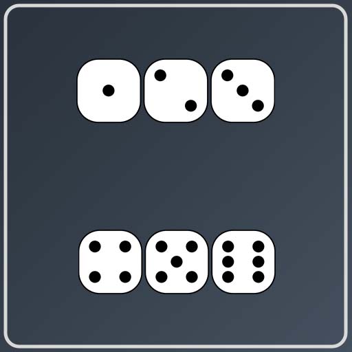 Dice for playing logo