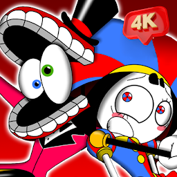 Digital Circus Art Wallpaper