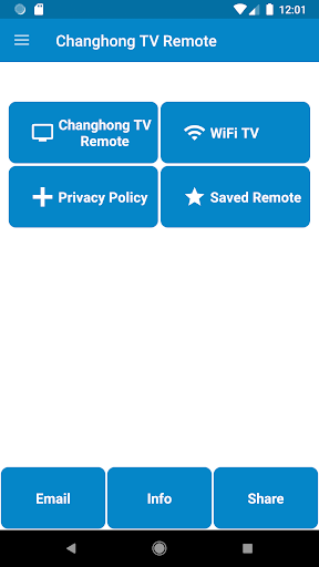 Android application Changhong TV Remote Control screenshort