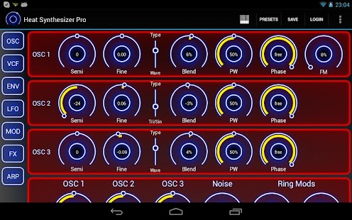 Heat Synthesizer Pro Screenshot
