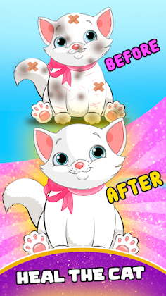 Rescue Cat - Pet Grooming Game - Screenshot 1