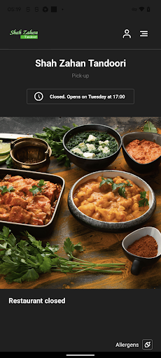 Android application Shah Zahan Tandoori- Norwich screenshort