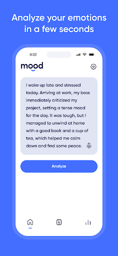 Android application Mood - Analyze Your Emotions screenshort