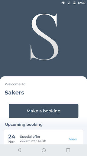 Android application Sakers screenshort