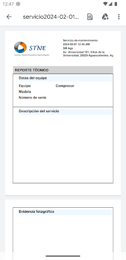 STNE Service Screen 3