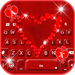 Cover Image of Download Heart Love Drops Keyboard Back  APK