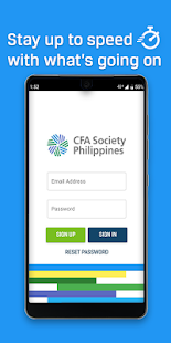 CFA Society Events App (Philippines) Screenshot