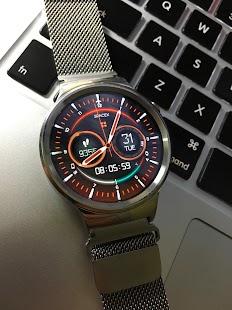 Interactieve screenshot van Space-X Watch Face