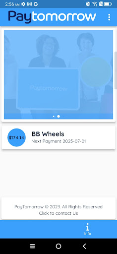 PayTomorrow Portal Screen 2
