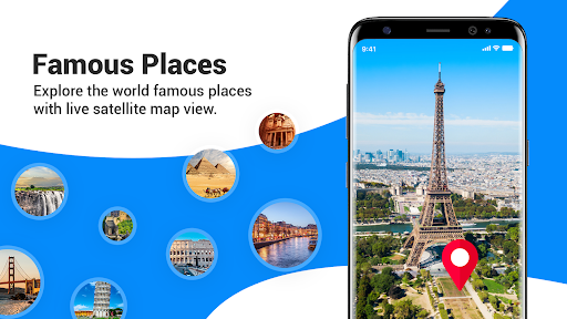 Android application GPS Maps & Route Planner screenshort