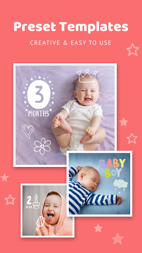 Android application Baby Photo Editor Baby Sticker screenshort