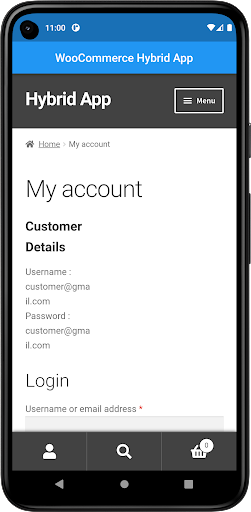 Screenshot of Mobikul WooCommerce Hybrid App
