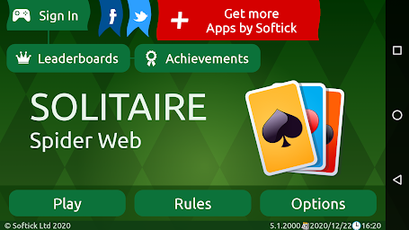 SpiderWeb Solitaire (Spider Web rules)