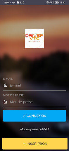 Android application Driver VTC Limoges screenshort