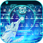 Cover Image of Download Neon Hologram Tech Keyboard Th  APK