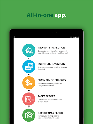 Android application homePad Pro screenshort