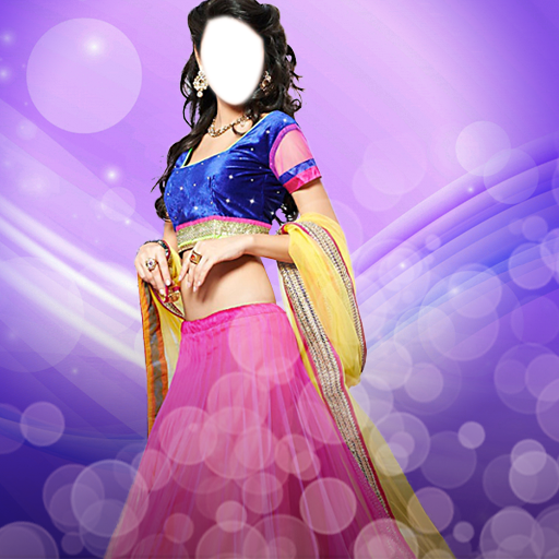 Lehenga Choli Dress Montage logo
