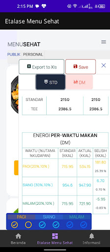 Menu Sehat DM Screen 3