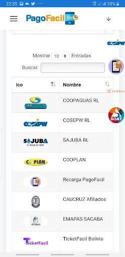PagoFacil Bolivia Screen 2