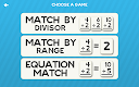 screenshot of Division Flashcard Match Games
