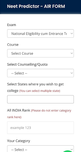 Beyond Ranks Neet Predictor Screen 3