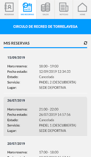 Android application ZC - CÍRCULO DE RECREO screenshort