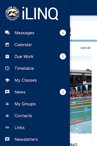 Sheldon College iLINQ Screen 3