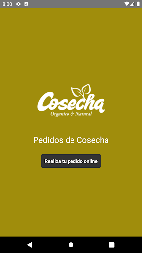 Android application Pedidos de Cosecha screenshort