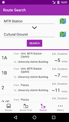 CU Bus - CUHK Bus Companion Screen 3