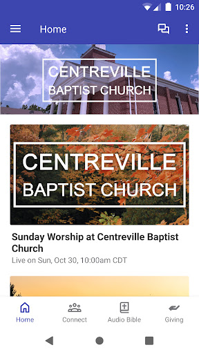 Android application Centreville Baptist screenshort