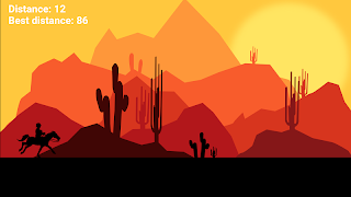 Racing Cowboy - arcade runner - Screenshot 1
