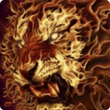3D Flaming lion live wallpaper icon