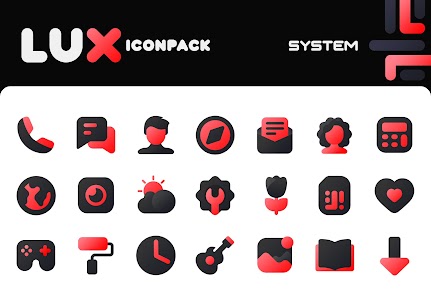 Lux Red IconPack Apk 1.0 (Paid) 2