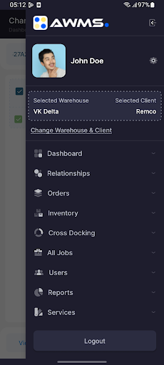 ALS Warehouse Screen 3