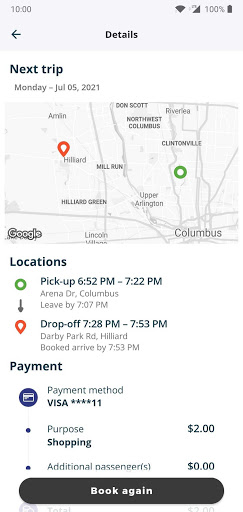GoBus Transit Screen 2