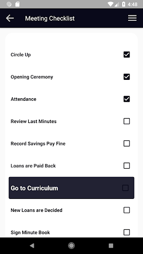 Self Help Group App Screen 2