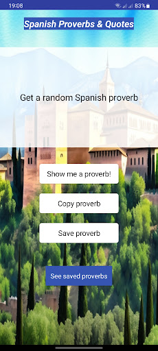 Android application Spanish Proverbs & Quotes screenshort